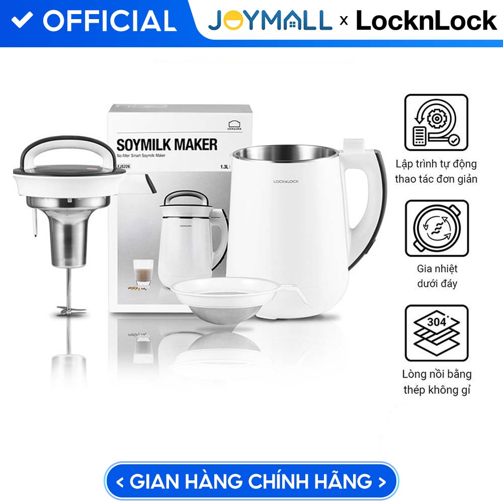 Máy Làm Sữa Đậu Nành Lock&Amp;Lock Ejs226 1.3 Lít - Hàng Chính Hãng