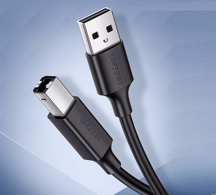 Hình ảnh Cáp dữ liệu USB 2.0 cho máy in truyền dữ liệu từ máy tính ra máy in dài 5m Ugreen ( 10329) hàng chính hãng