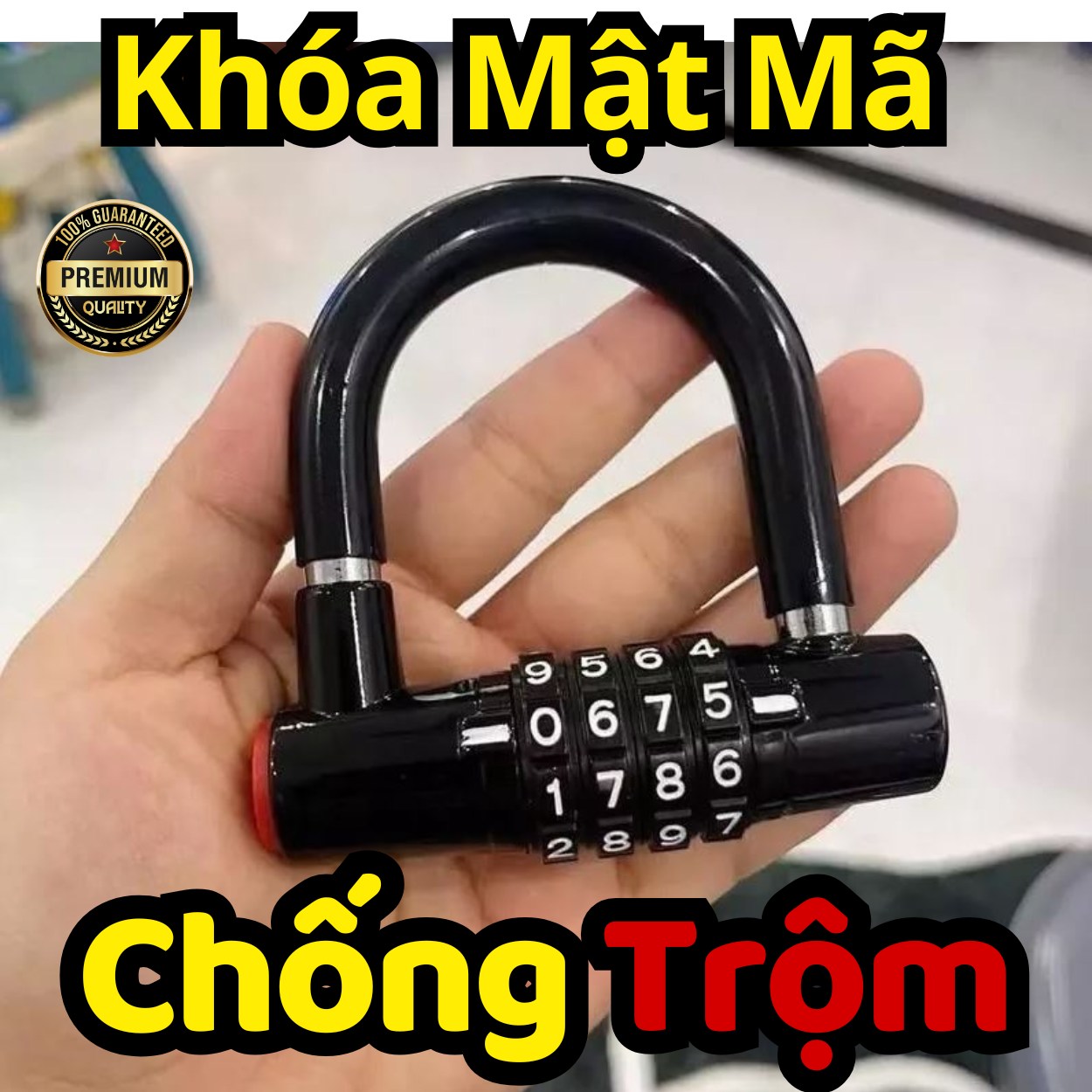 Ổ Khoá Mật Mã 4 Số Chữ U Mini D Danido – Chống Trộm Hiệu Quả, Bảo Mật Cao, Thay Đổi Mật Khẩu Linh Hoạt