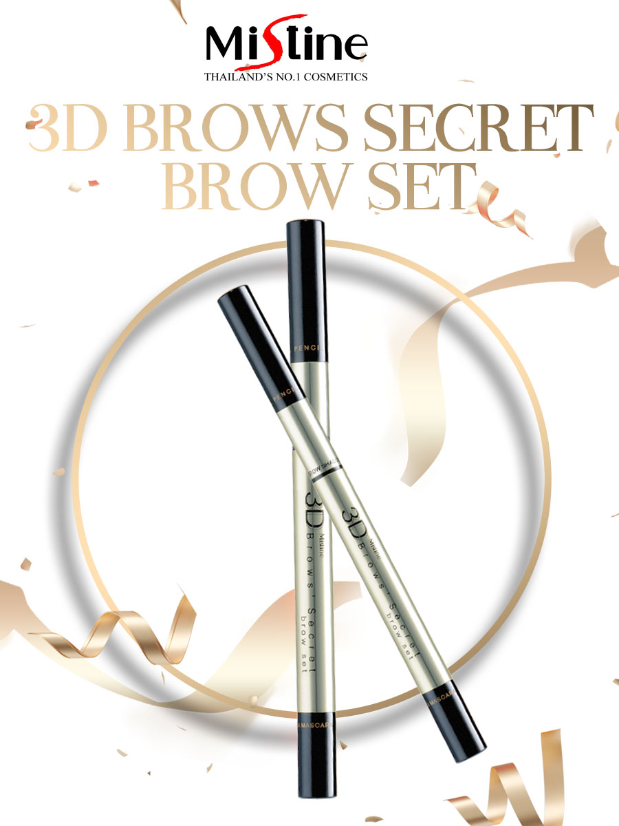 CHÌ KẺ MÀY ĐA NĂNG MISTINE 3D BROWS SECRET BROW SET