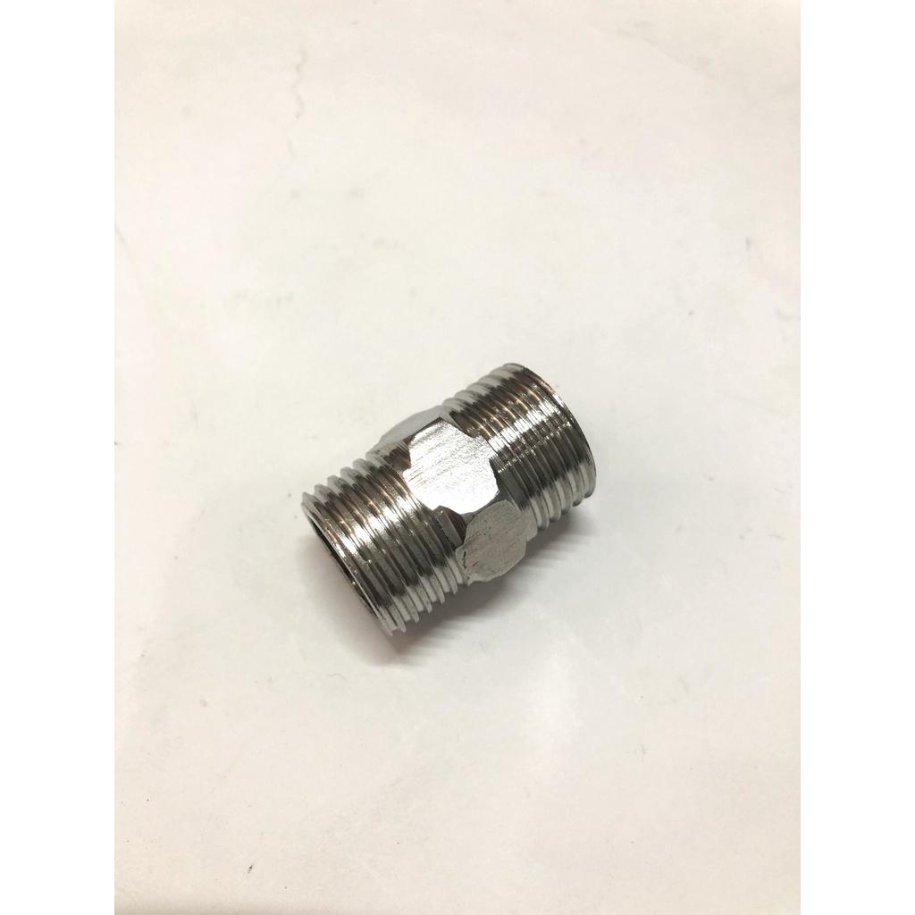 Nối 2 Đầu Ren Ngoài 21mm Inox