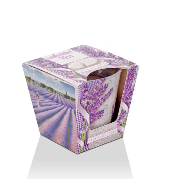 Ly nến thơm Bartek Candles BAT6022 Lavender Kiss 115g (Hương oải hương)