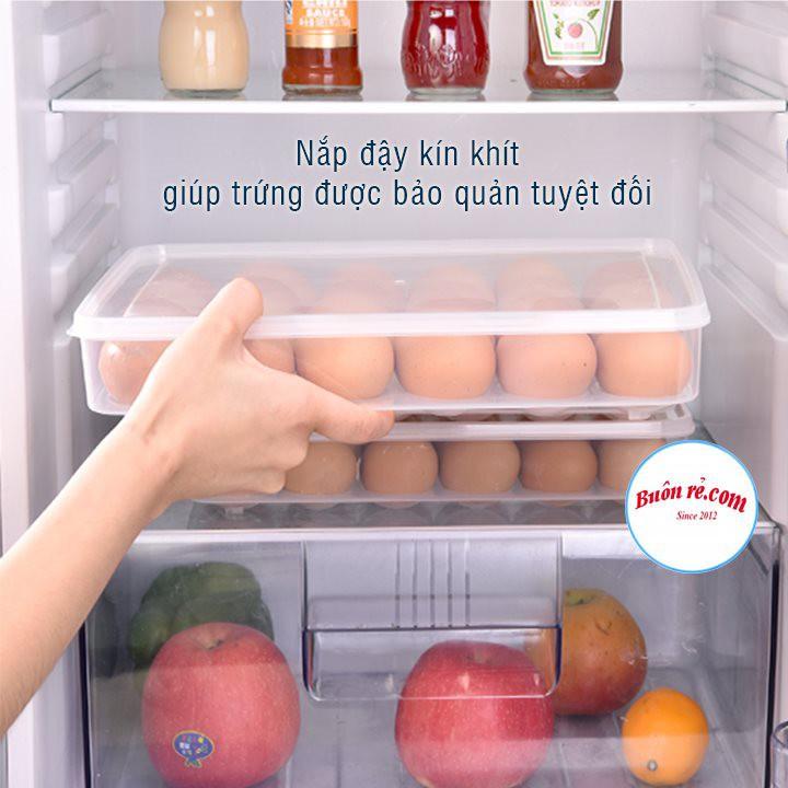 Hộp đựng trứng 24 quả có nắp đậy nhựa Việt Nhật , khay bảo quản trứng không bị vỡ chắc chắn