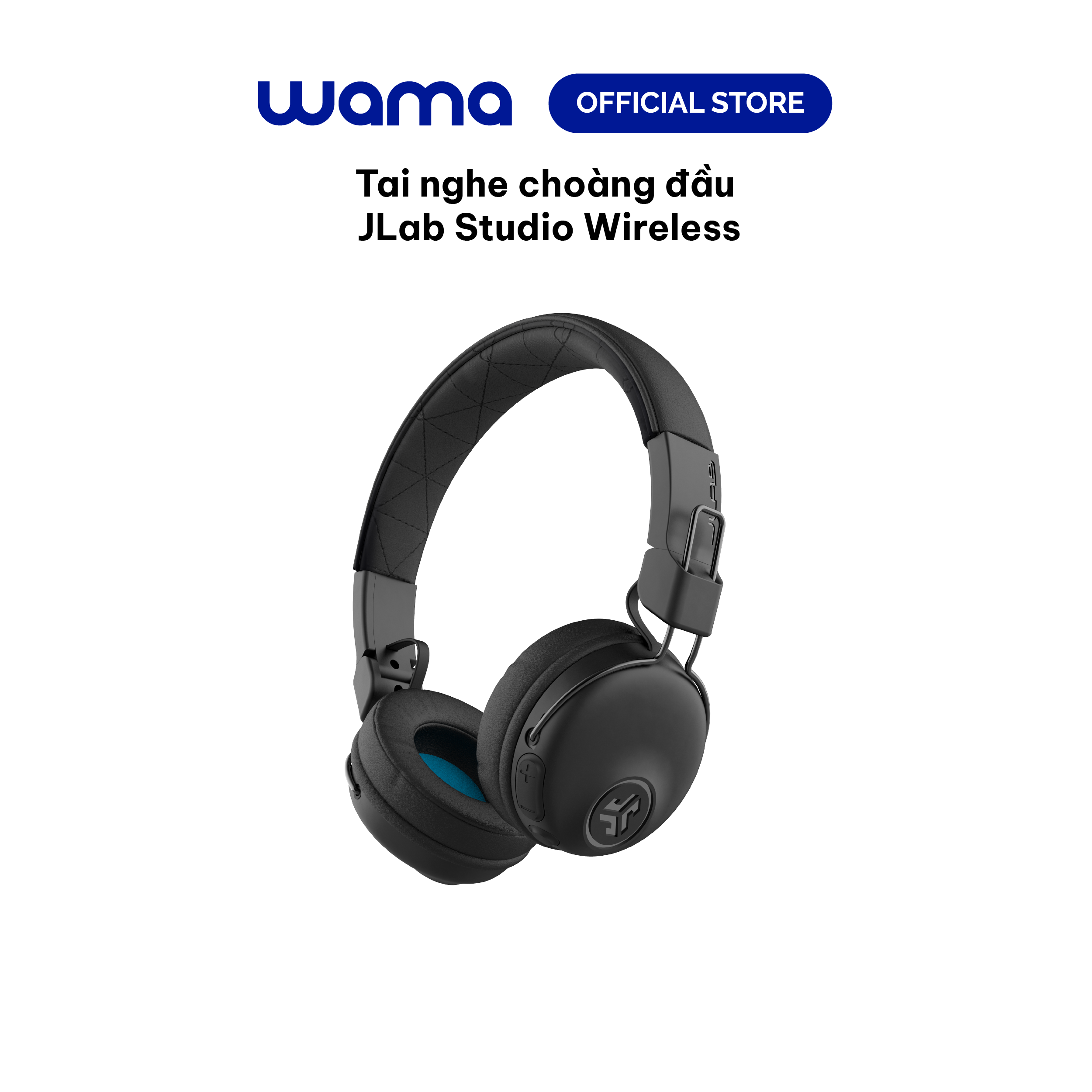 Tai nghe Bluetooth chụp tai TWS không dây Jlab Studio màu đen foam On-ear thời gian nghe 30H bluetooth 5.0 âm thanh EQ3 - Hàng chính hãng - BH 2 năm 1 đổi 1