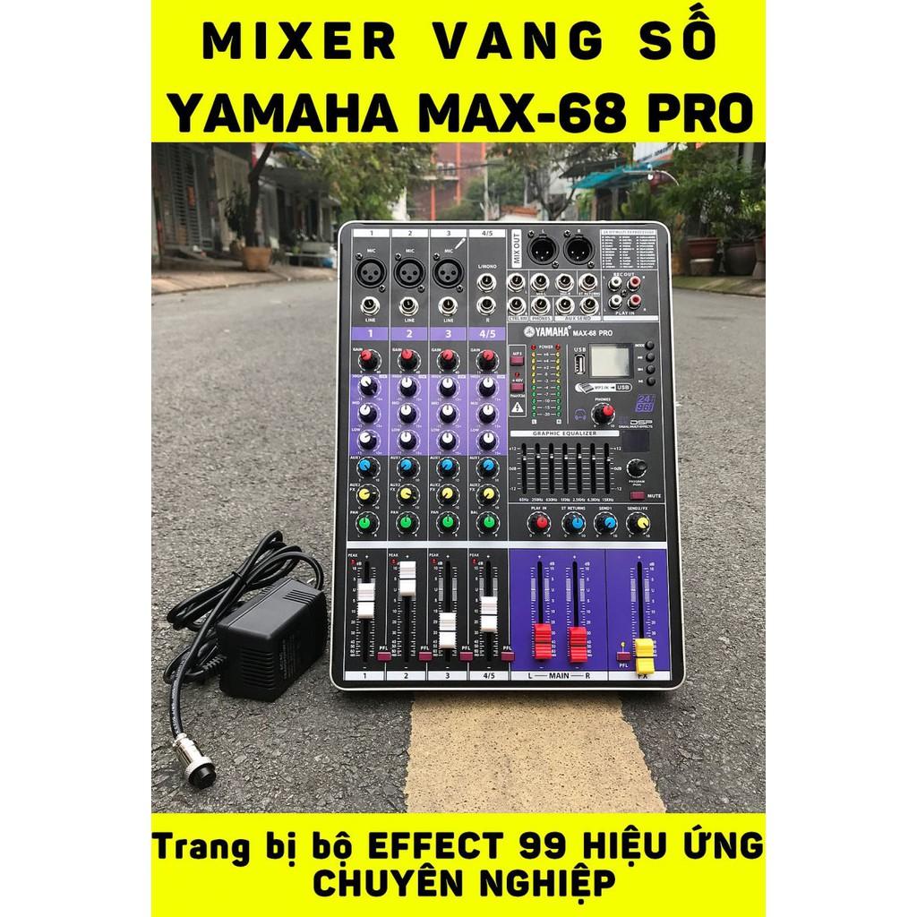 Combo thu âm livestream karaoke đỉnh cao MIXER MAX68 Bluetooth Và Micro SM8B siêu cấp chuẩn âm như phòng thu chất lượn