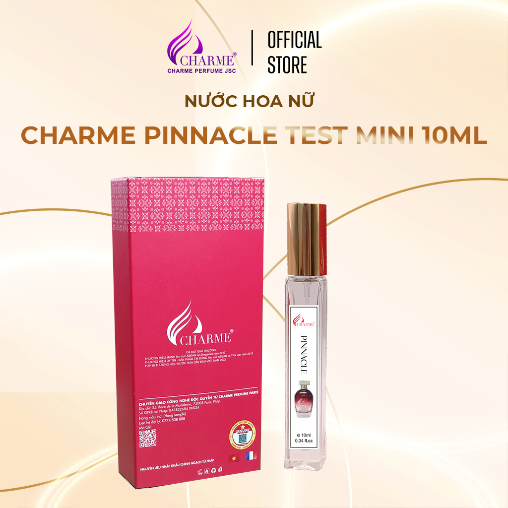 Nước Hoa Nữ Charme Pinnacle Gợi Cảm Và Sang Chảnh Dành Cho Các Nàng Cá Tính Chai Test Mini 10ml