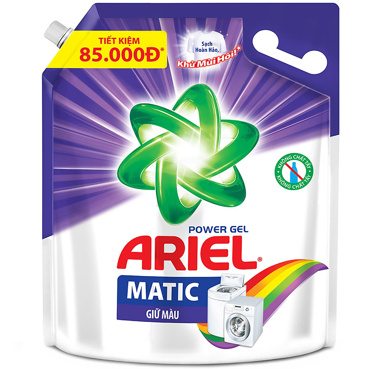 1 Thùng Nước Giặt Ariel Giữ Màu Bền Hương Bền Màu Túi 3.2kg (4 Túi)