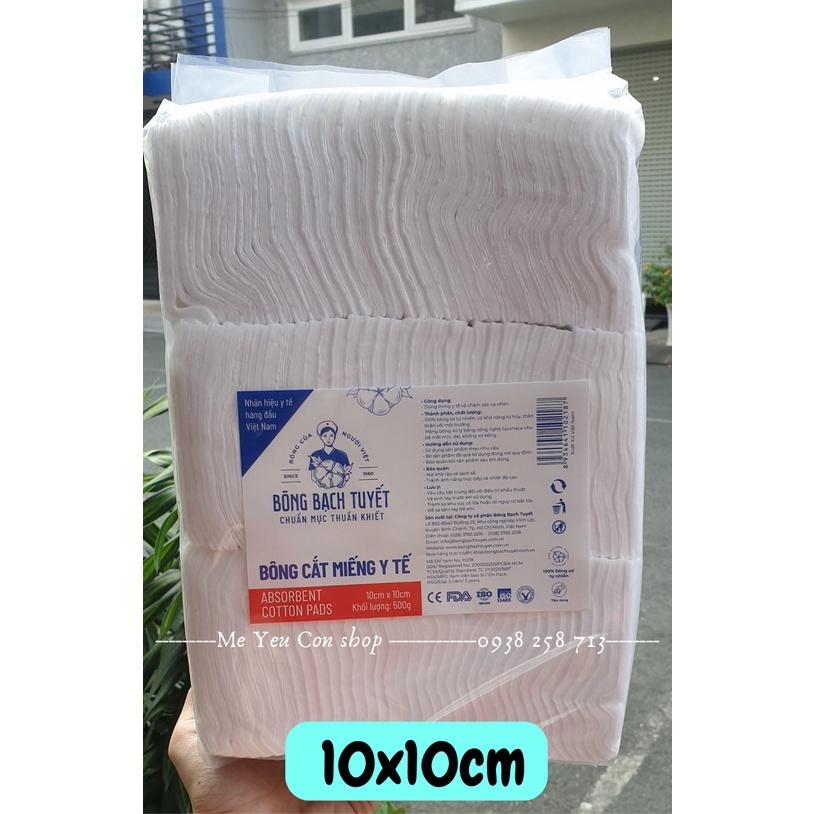 BÔNG GÒN CẮT SẴN VỆ SINH CHO BÉ - LOẠI 500gr - 500GR - 7 x7 cm