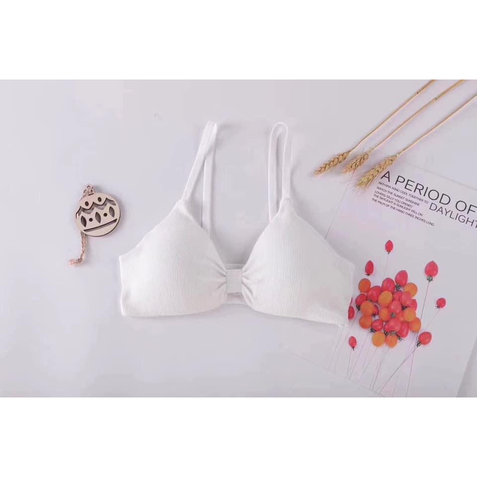 Hình ảnh ÁO NGỰC BRA THẮT NƠ GÂN TĂM KHÔNG GỌNG FREE SIZE 523- HÀNG ĐẸP