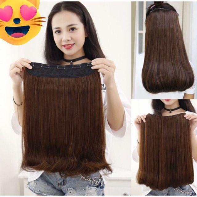 Tóc giả kẹp cúp ️  ️️ kẹp cúp đuôi 55cm