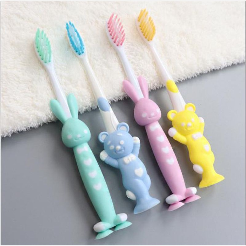 Set 4 Bàn Chải Hình Thú Ngộ Nghĩnh Cho Bé Chuẩn Nhật - Hàng Chính Hãng MINIIN