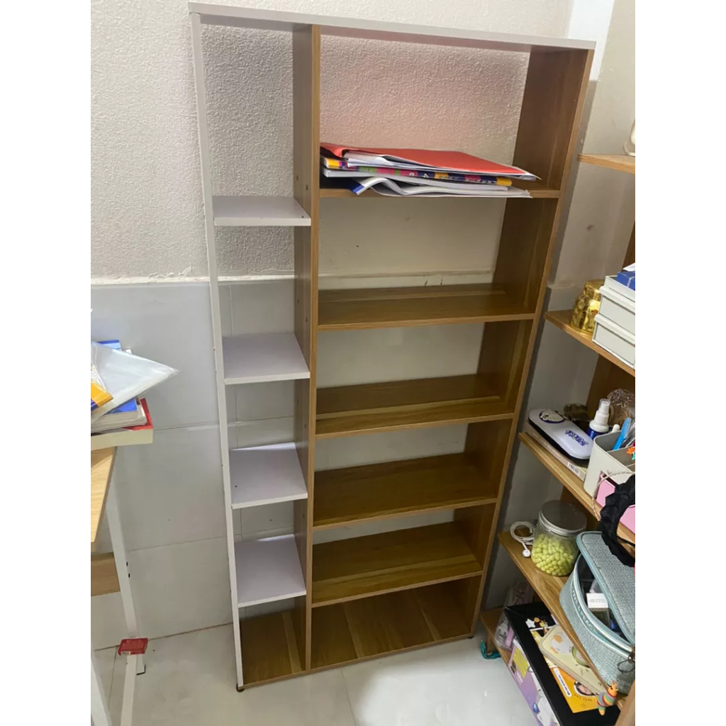 Kệ Sách, Giá Sách 6 Tầng Trang Trí, Decor Phòng Phong Cách Bắc Âu Thương Hiệu Gosashi - KS6Tang