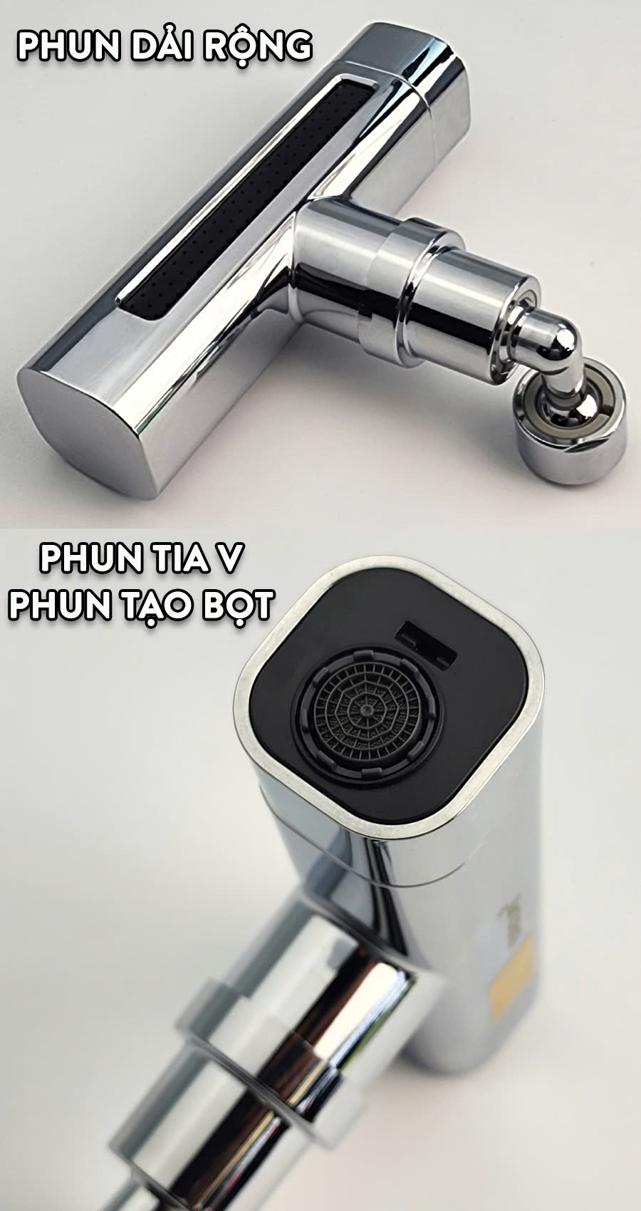 Đầu vòi tăng áp đa năng, điều hướng 360 độ, 3 chế độ chảy ưu việt cho vòi rửa chén Eurolife EL-TA05