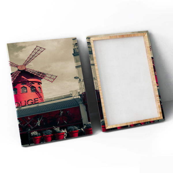 Bộ 3 Tranh Canvas Không Viền Treo Tường Phòng Khách "Paris" W163