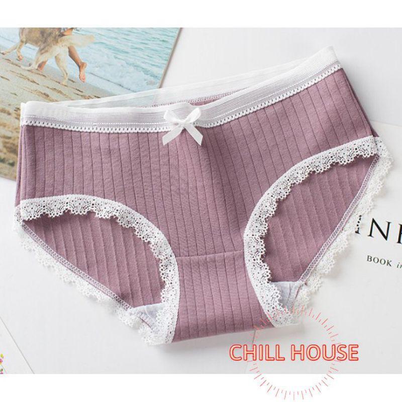 Quần lót cotton gân tăm kháng khuẩn siêu mềm - CHILLHOUSE