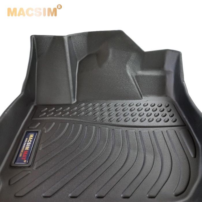 Thảm lót sàn xe ô tô Honda City 2019-nay Nhãn hiệu Macsim chất liệu nhựa TPE cao cấp màu đen