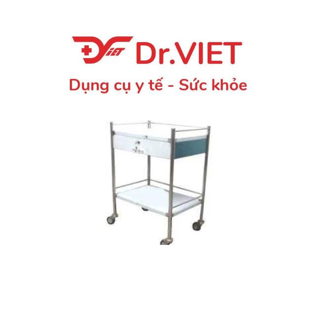 Xe đẩy 2 tầng 40x60 có hộc