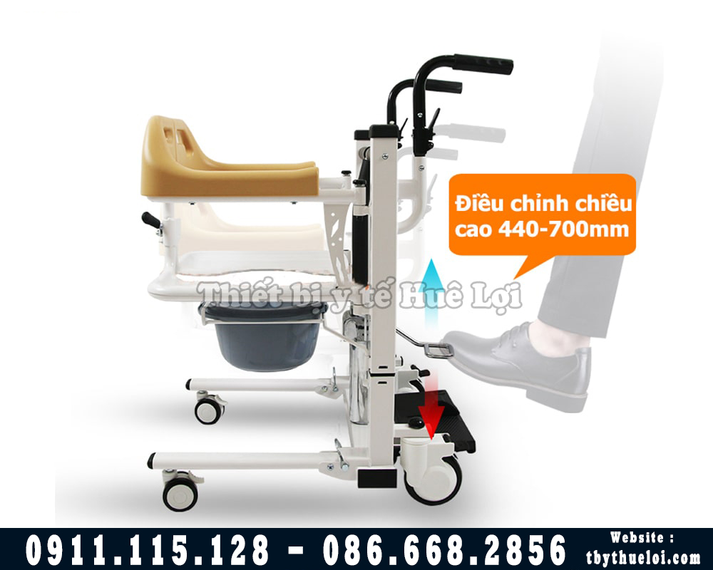 Xe Lăn Ghép Mảnh Đa Năng Nâng Hạ Bệnh Nhân