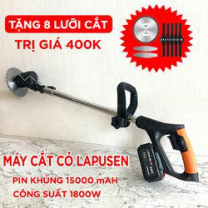 Máy cắt cỏ, tỉa cành cầm tay bằng pin LAPUSEN, pin khủng 15000mah, động cơ mạnh 1800w