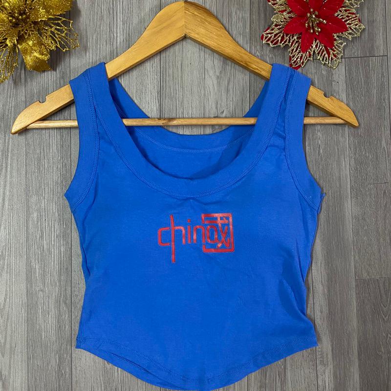 Áo 3 lỗ nữ CHINAX vạt bầu đệm ngực croptop sexy mùa hè 2023