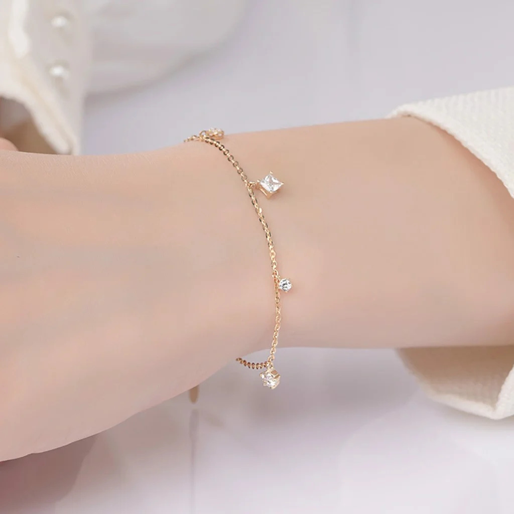 Lắc tay vàng 14k LLF173 Huy Thanh Jewelry