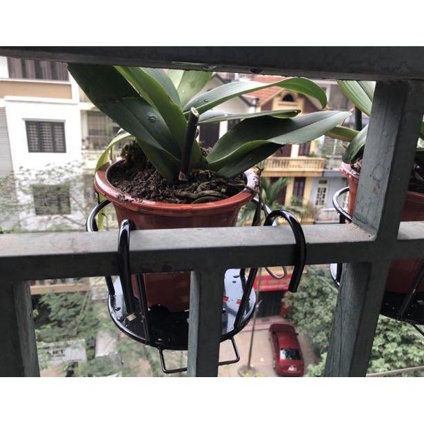 COMBO 02 Giỏ Sắt đựng chậu hoa Treo Ban Công tiện lợi
