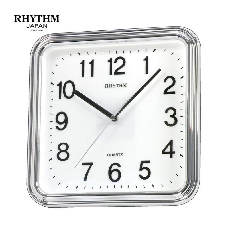 Đồng hồ Rhythm CMG466NR19 Kt 25.0 x 25.0 x 4.5cm, 500g Vỏ nhựa. Dùng Pin.