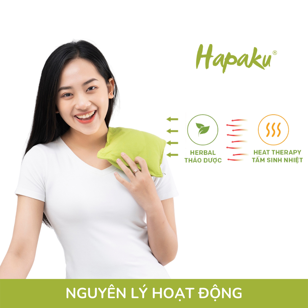 Gối chườm nóng thảo dược đa năng cho vùng cổ, lưng bụng, đầu gối, giảm nhức mỏi, thư giãn, gối ngủ ngon dùng lò vi sóng làm nóng - Hapaku