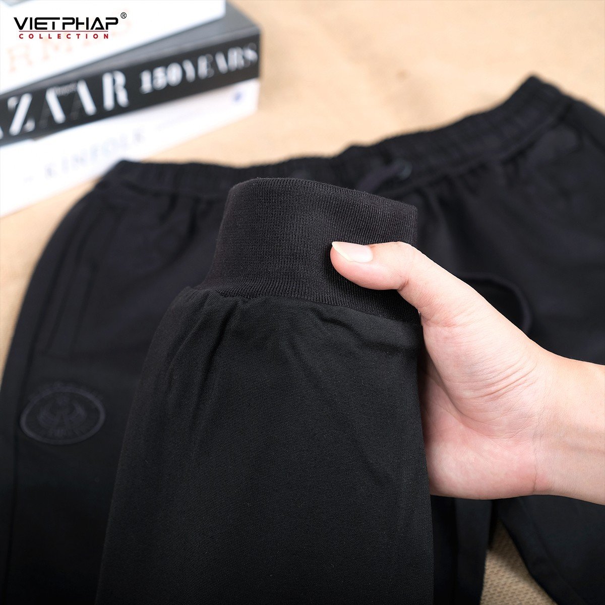 Quần Jogger Thun Cao Cấp VIỆT PHÁP/ Chất liệu cotton co dãn thoải mái sang trọng cạp chun bo 9709