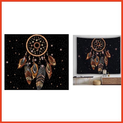 Vải treo tường, Tranh vải trang trí, Thảm treo tường decor phòng ngủ hiện đại - tặng kèm móc treo tiện lợi