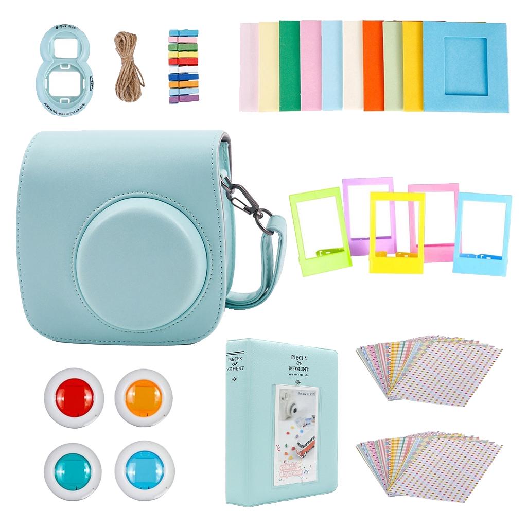 For Instax Mini 9 Camera PU Case Filter+Close Up