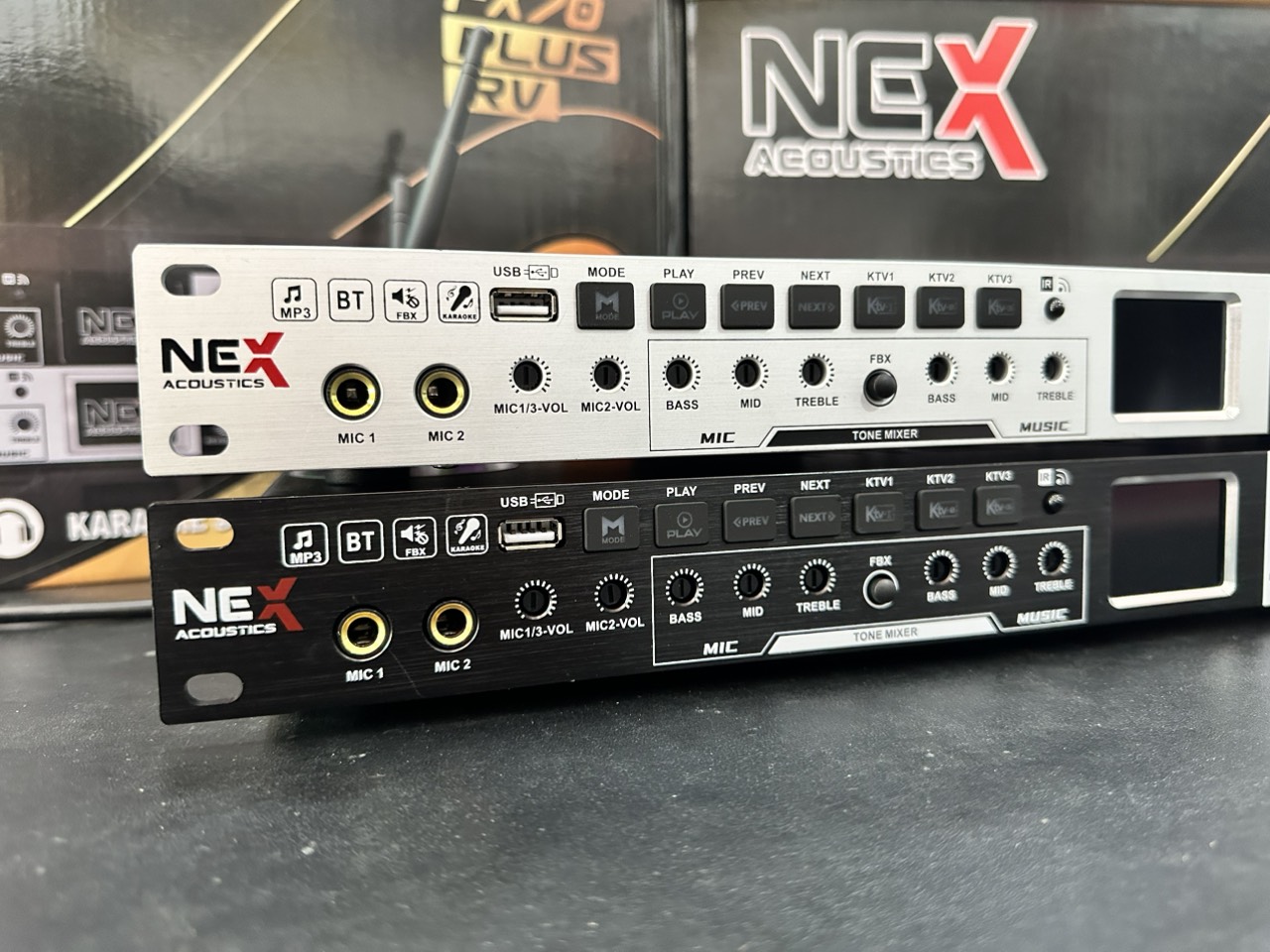 Vang cơ Lai Số Nex FX70 Plus - Vang cơ thế hệ mới tích hợp 3 chế độ KTV karaoke chuyên nghiệp - Hàng Nhập Khẩu