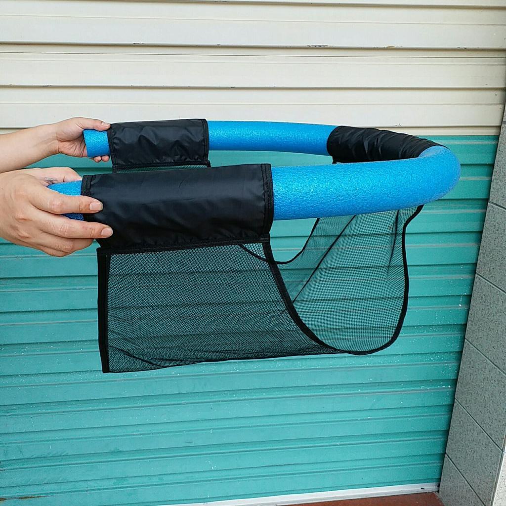 2x Adult Kids Floating Pool Noodle Mesh Chair Net for Swimming Seat Water Relaxation