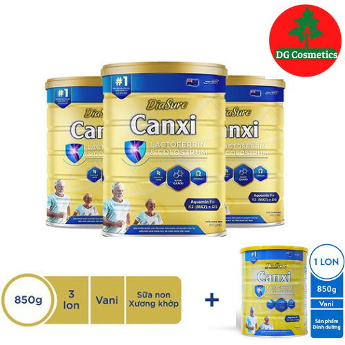 [Mua 3 tặng 1] Sữa Non Diasure Canxi Lon 850g - Hỗ trợ bổ sung dinh dưỡng, phòng chống loãng xương