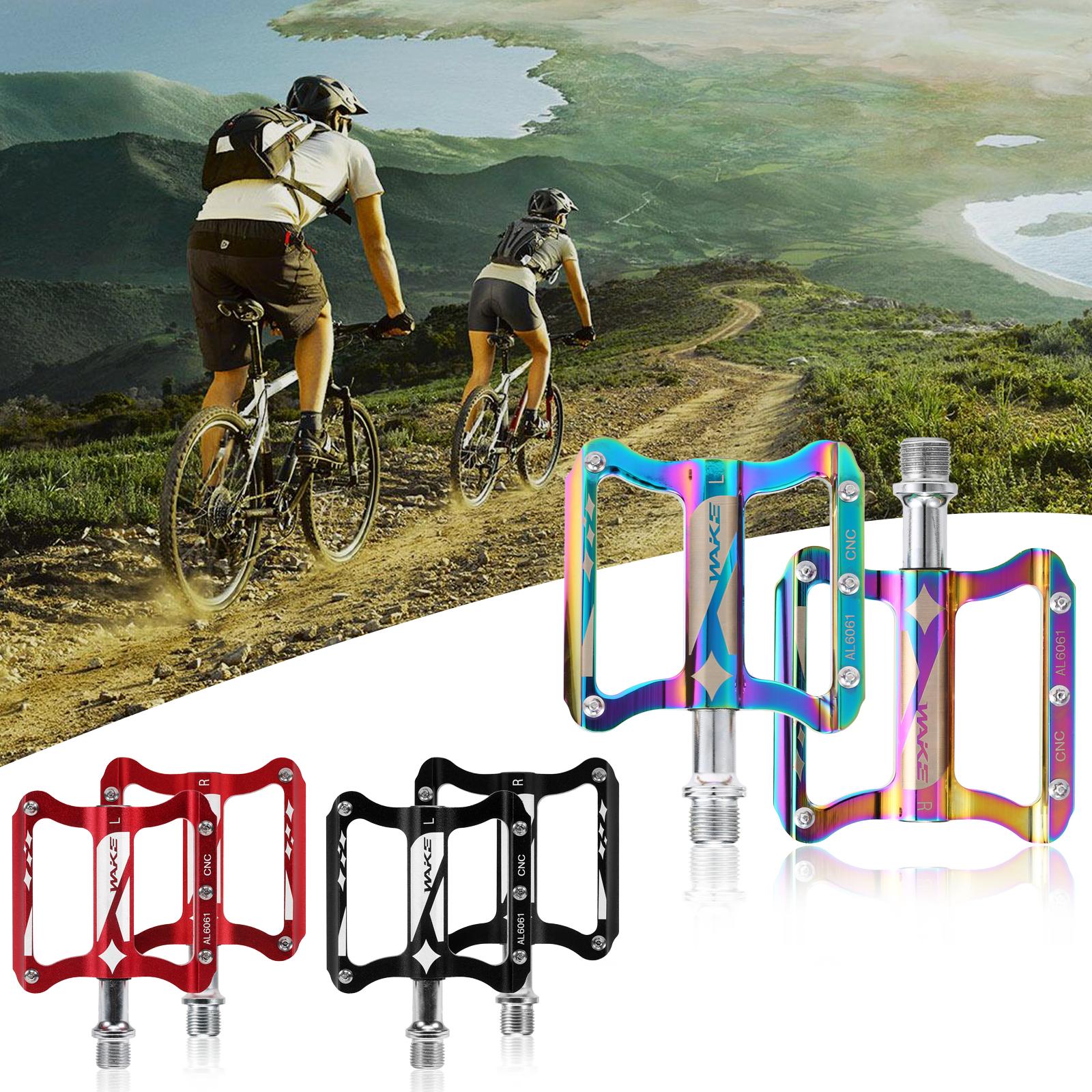2 Bàn đạp xe đạp làm bằng hợp kim nhôm, trọng lượng nhẹ, chống mài mòn, chống thấm nước