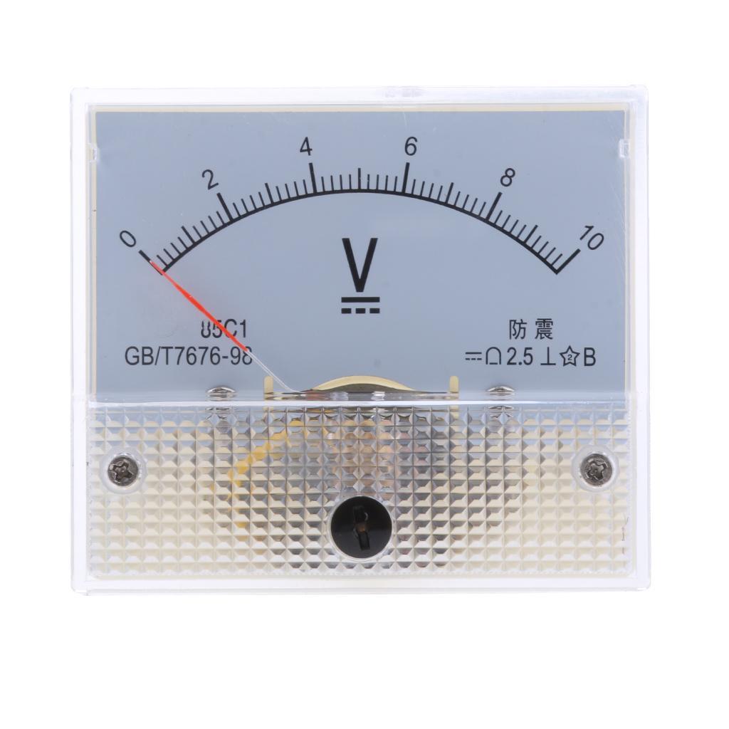 85C1 Fine Tuning Dial Analog Voltage Panel Meter Gauge DC 0-5V
