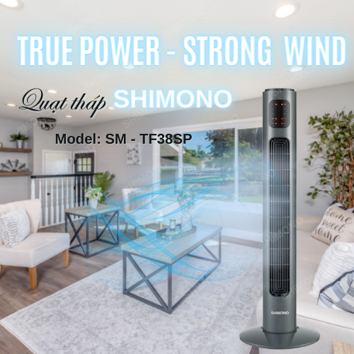 Quạt Tháp SHIMONO SM-TF38SP - Hàng chính hãng