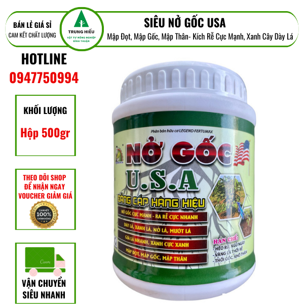Siêu nở gốc usa, mập thân, mập đọt, kích rễ cực mạnh, xanh cây dày lá