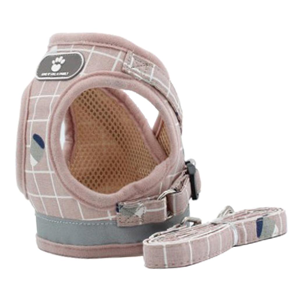 2x Breathable Dog Harness Vest Pet Harness For Small Medium Puppy Cats