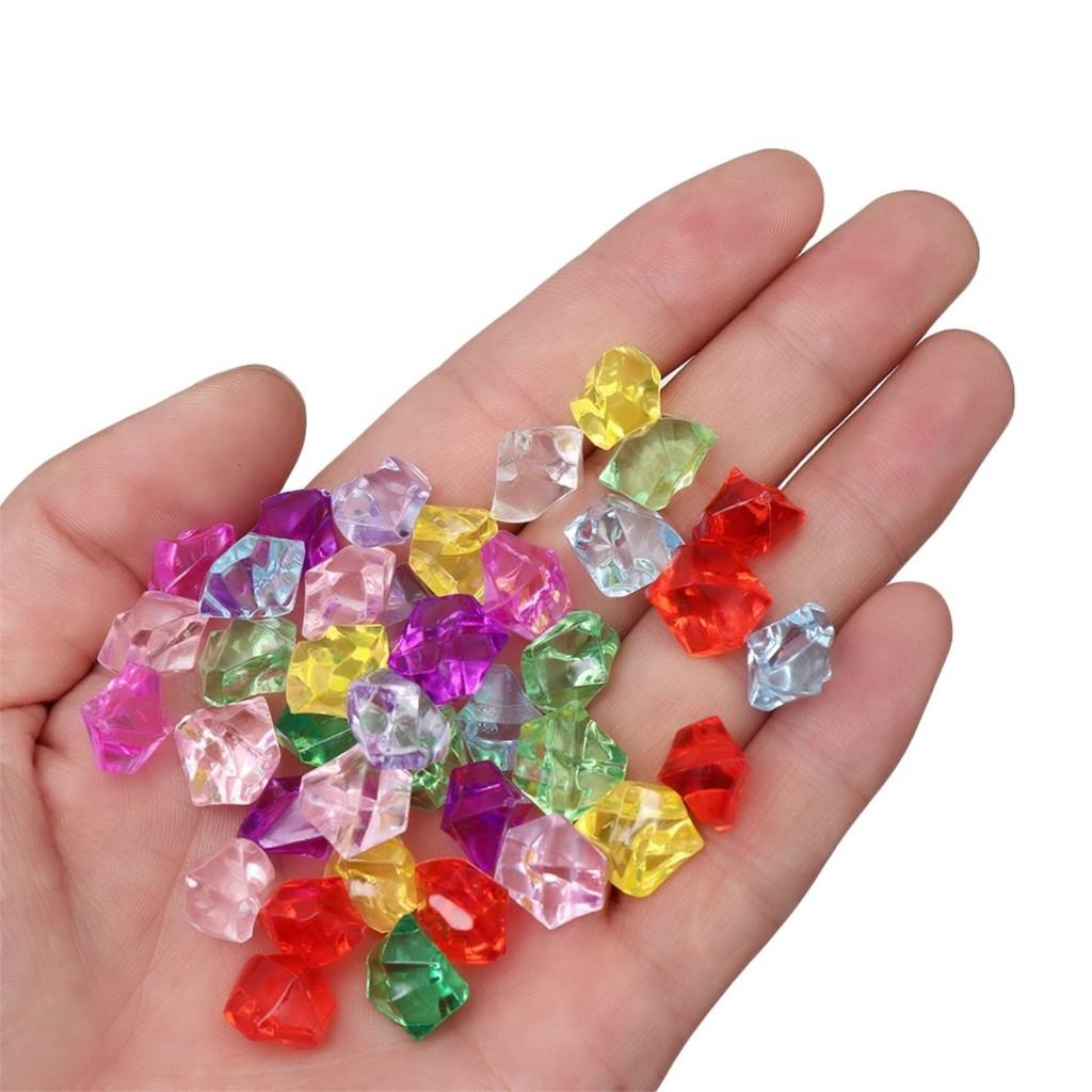 Viên sỏi nhựa, hạt đá nhân tạo thả bình hoa, trang trí tiểu cảnh, bể cá thủy sinh lung linh sắc màu