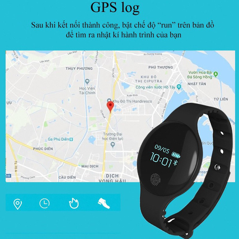 Đồng hồ thông minh TLW08 Hỗ trợ GPS, Chống nước tiêu chuẩn IP65