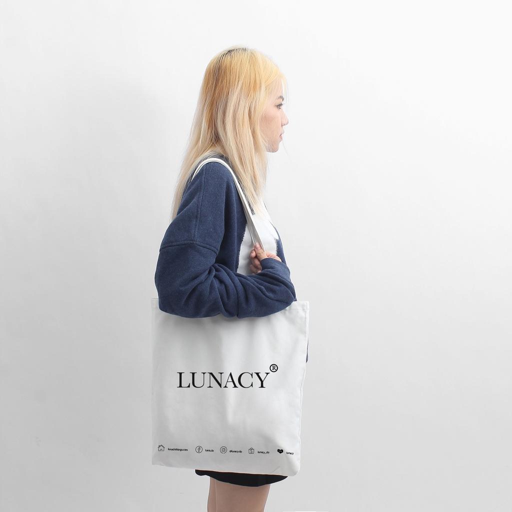 Túi tote canvas màu trắng LUNACY