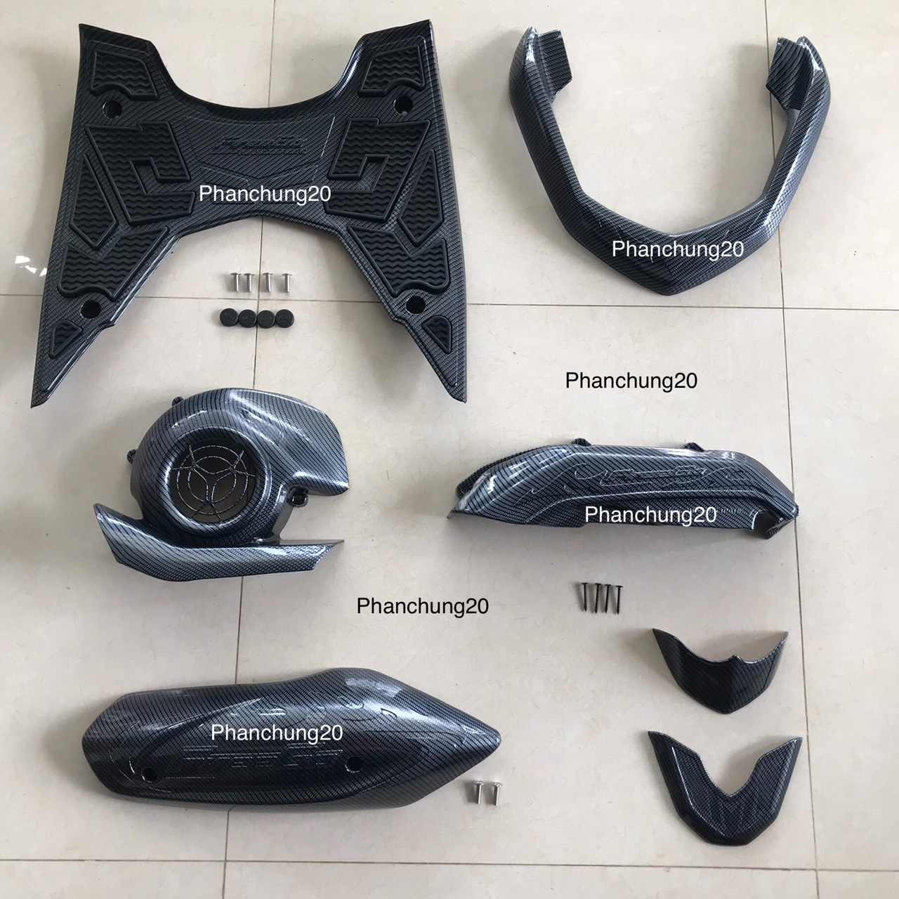 COMBO BỘ ỐP PHỤ KIỆN TRANG TRÍ DÙNG CHO ĐỜI XE FREEGO / FREEGO S CACBON