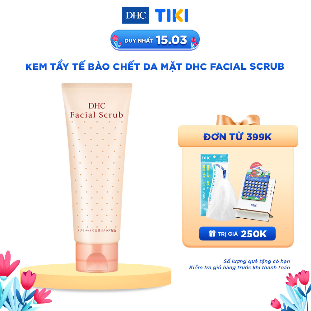 Kem Tẩy Tế Bào Chết Da Mặt DHC Facial Scrub (100g)