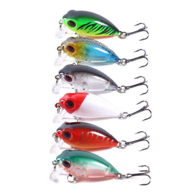 Combo bộ 5 con mồi câu lure siêu nhạy, chuyên trị lóc, rô, mương, chẽm...