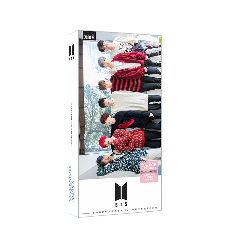 Bộ postcard BTS 204 pcs mới