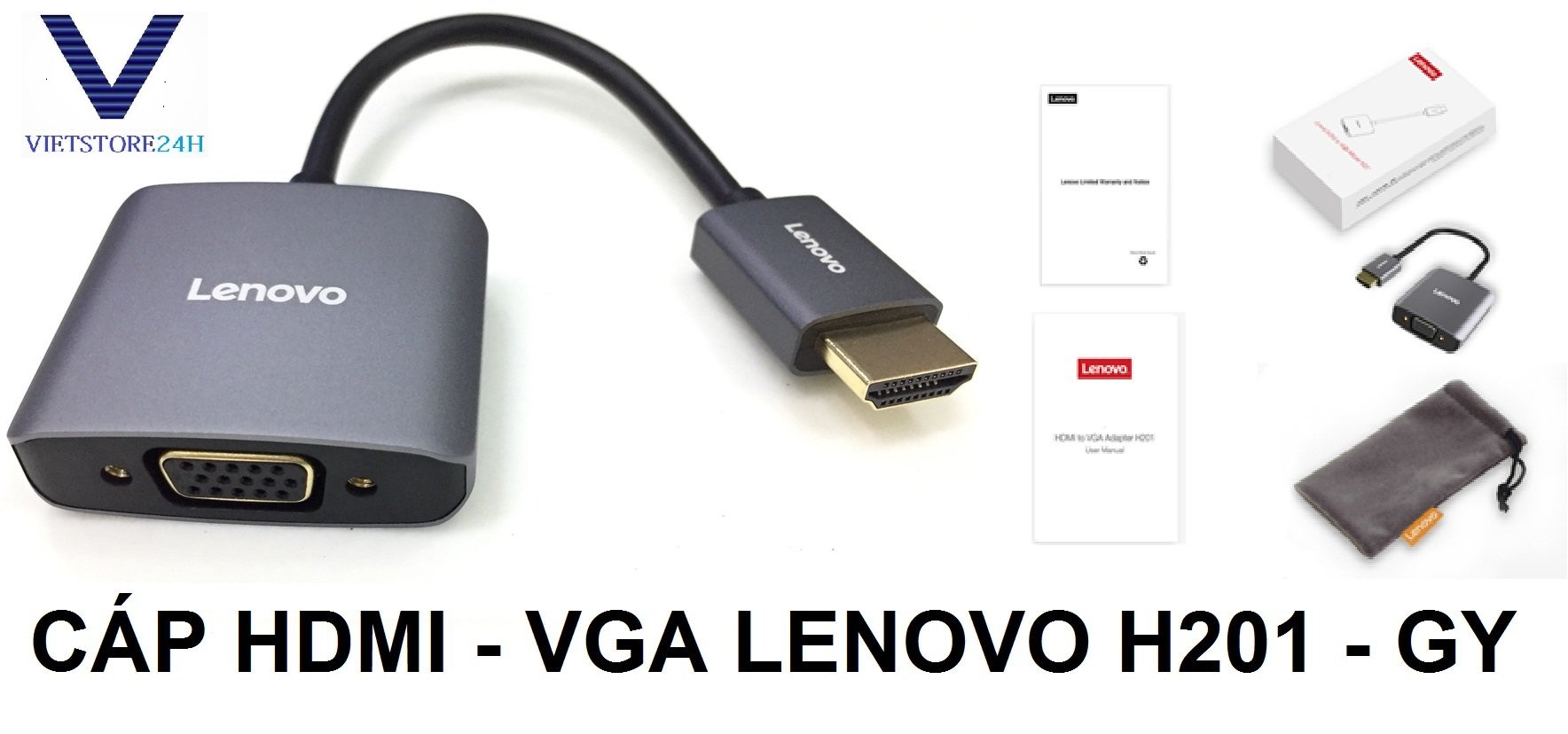 CÁP H201-GY LENOVO - HÀNG CHÍNH HÃNG