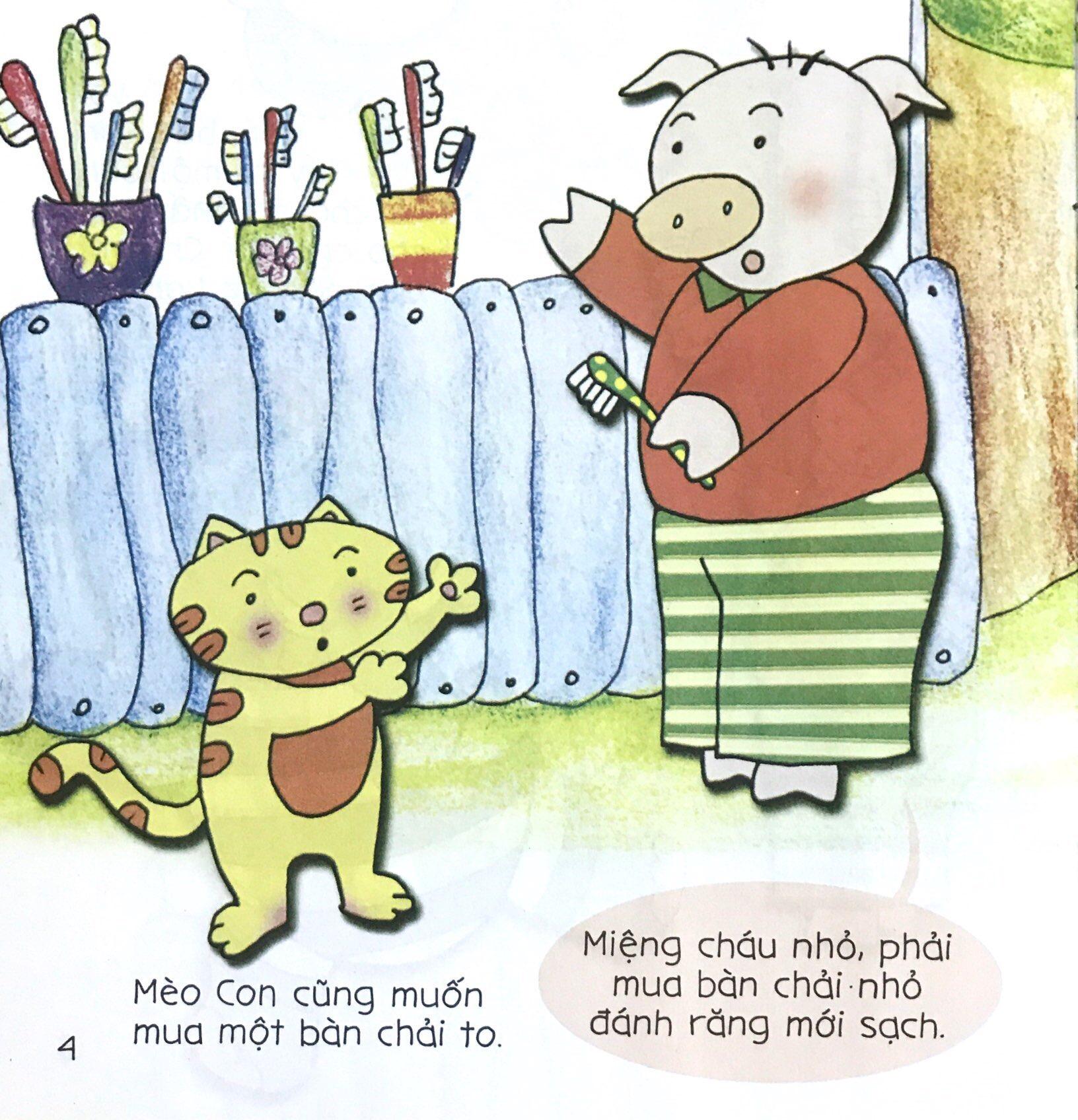 Bé Tập Kể Chuyện - Mèo Con Đánh Răng (Tái Bản 2022)
