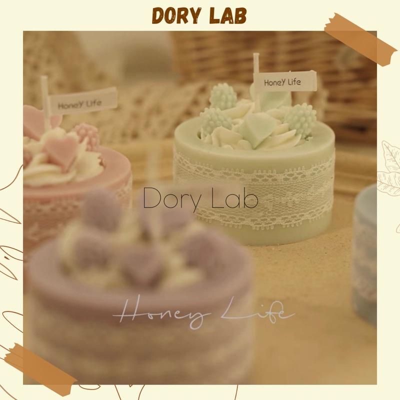 Nến Thơm Bánh Kem Handmade Không Khói, Quà Tặng Sinh Nhật - Dory Lab