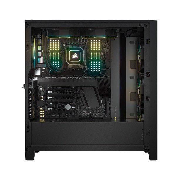 Vỏ máy tính Corsair iCUE 4000X RGB TG Black CC-9011204-WW Hàng chính hãng